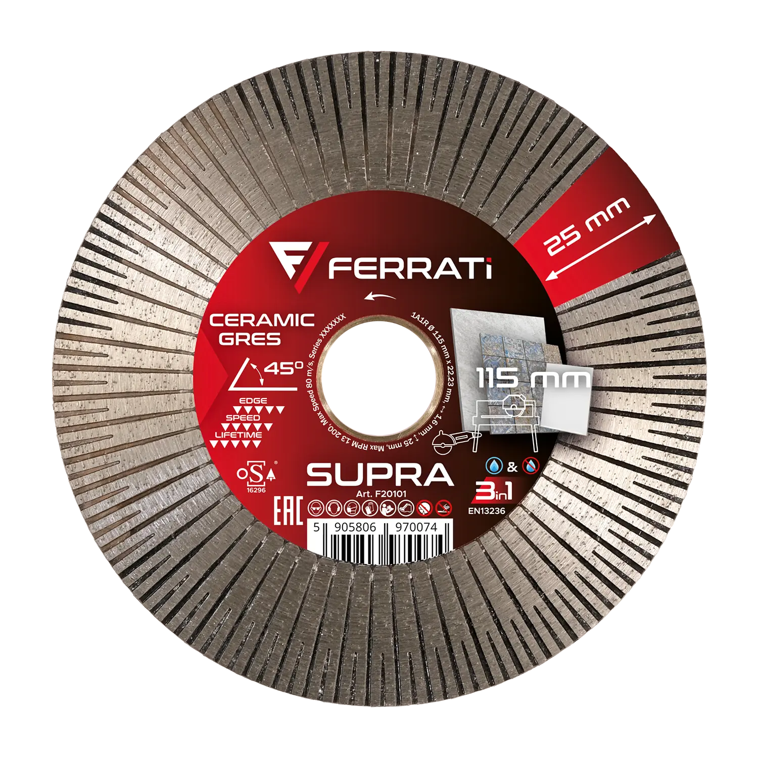 [F20101] 115-mm-SUPRA-Diamanttrenn- und Schleifscheibe