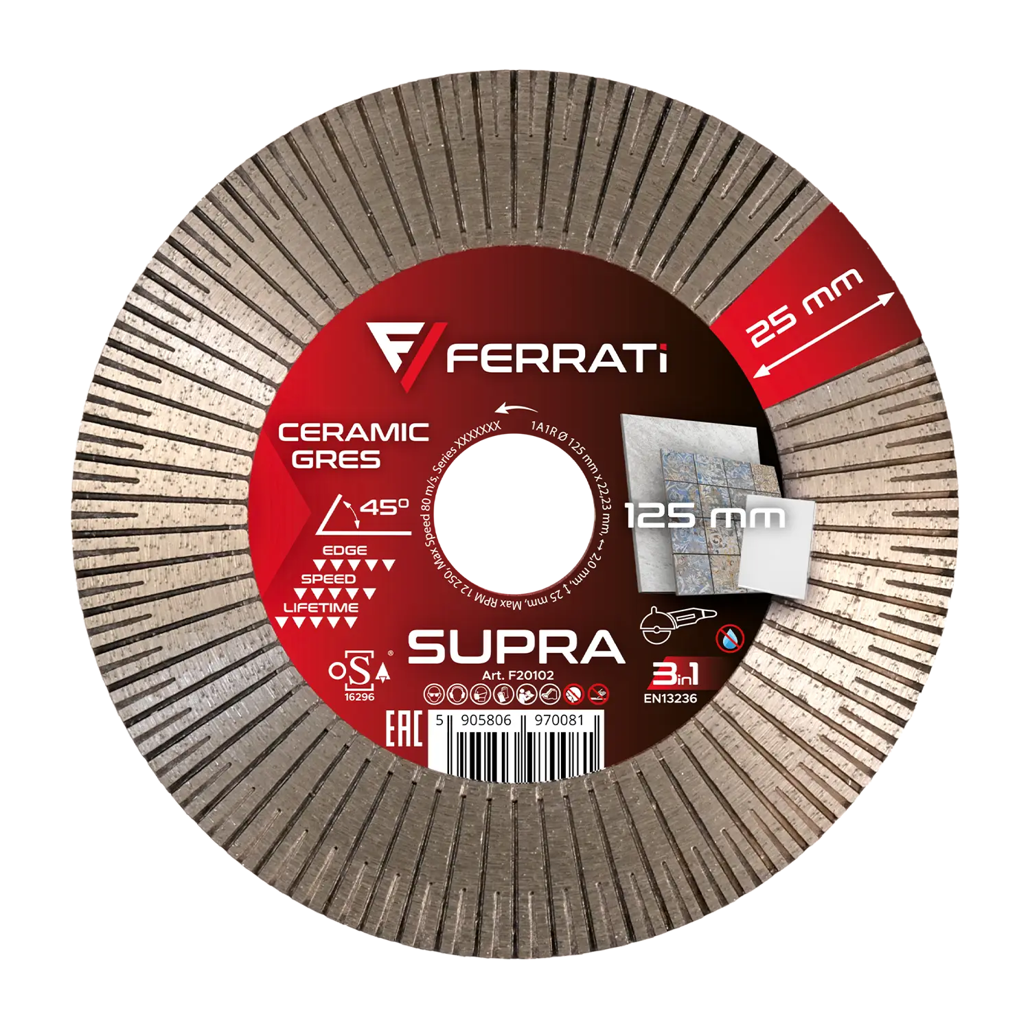 125-mm-SUPRA-Diamanttrenn- und Schleifscheibe
