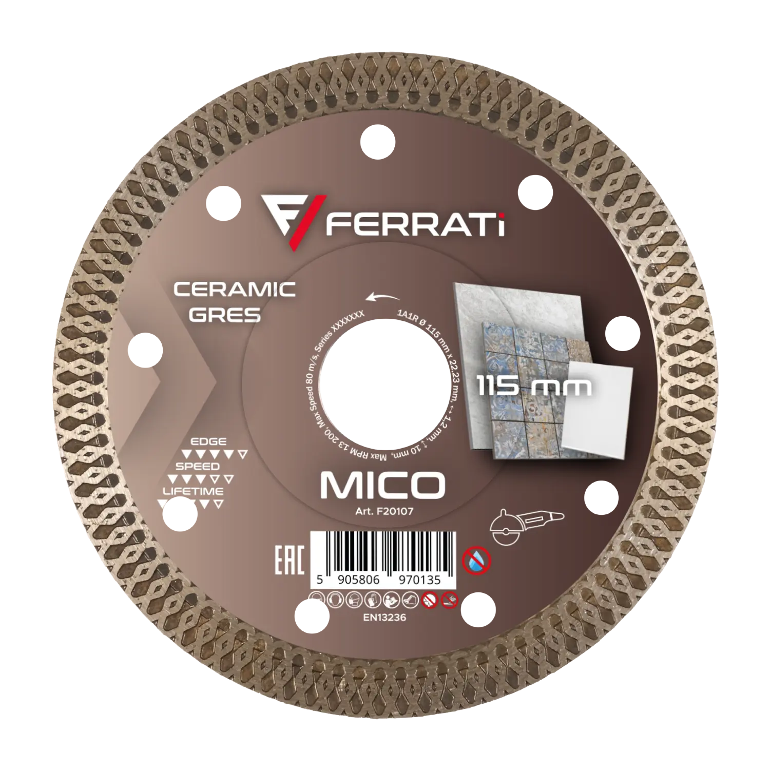[F20107] 115-mm-MICO-Diamanttrennscheibe
