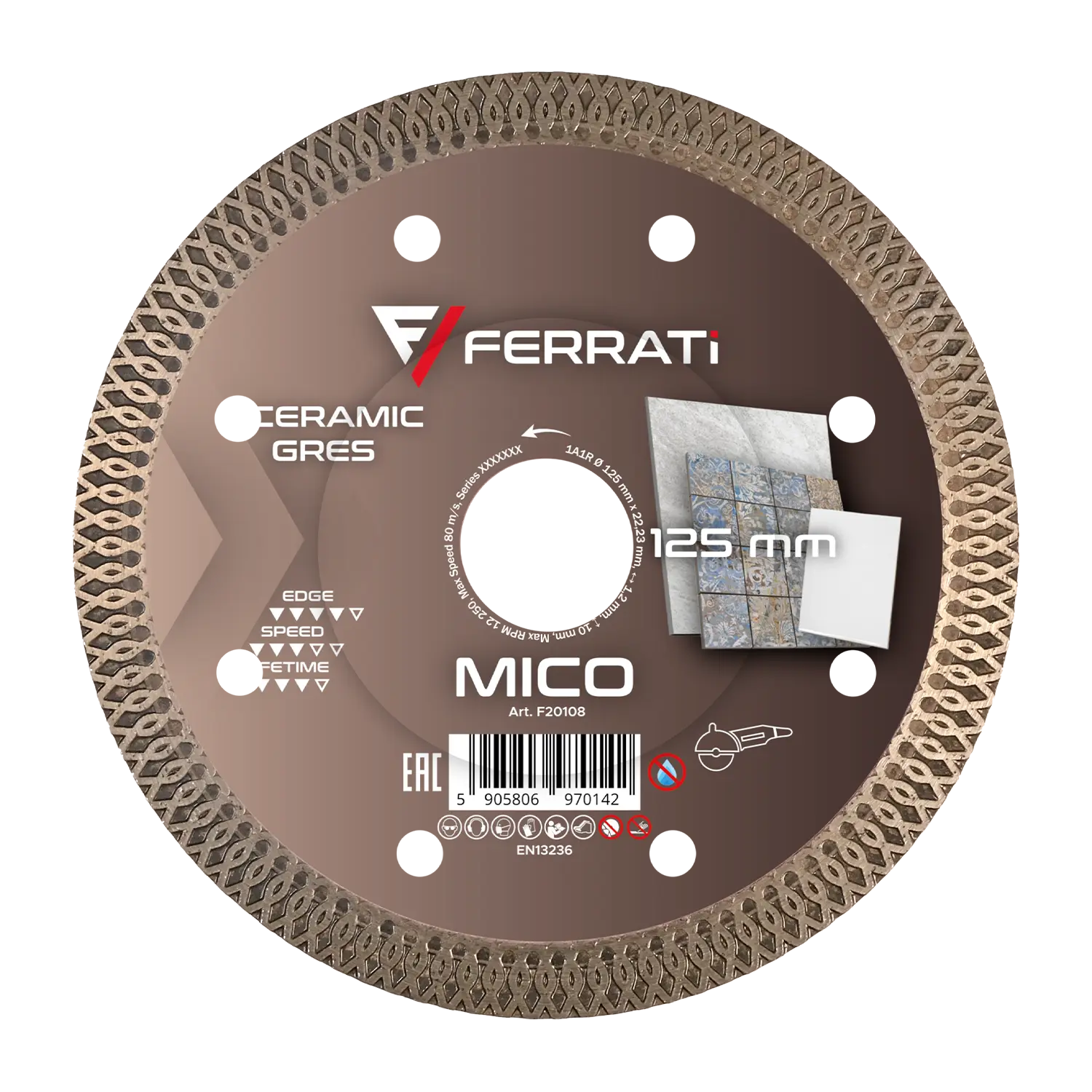 [F20108] 125-mm-MICO-Diamanttrennscheibe
