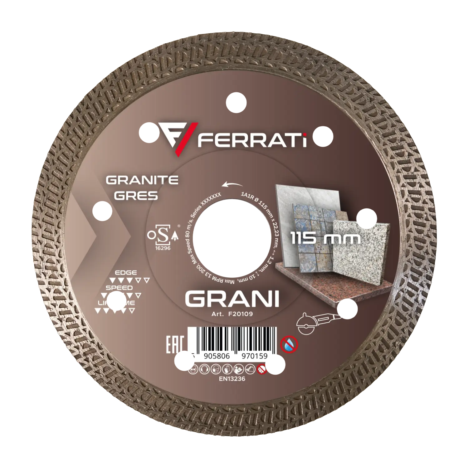 [F20109] 115-mm-GRANI-Diamanttrennscheibe