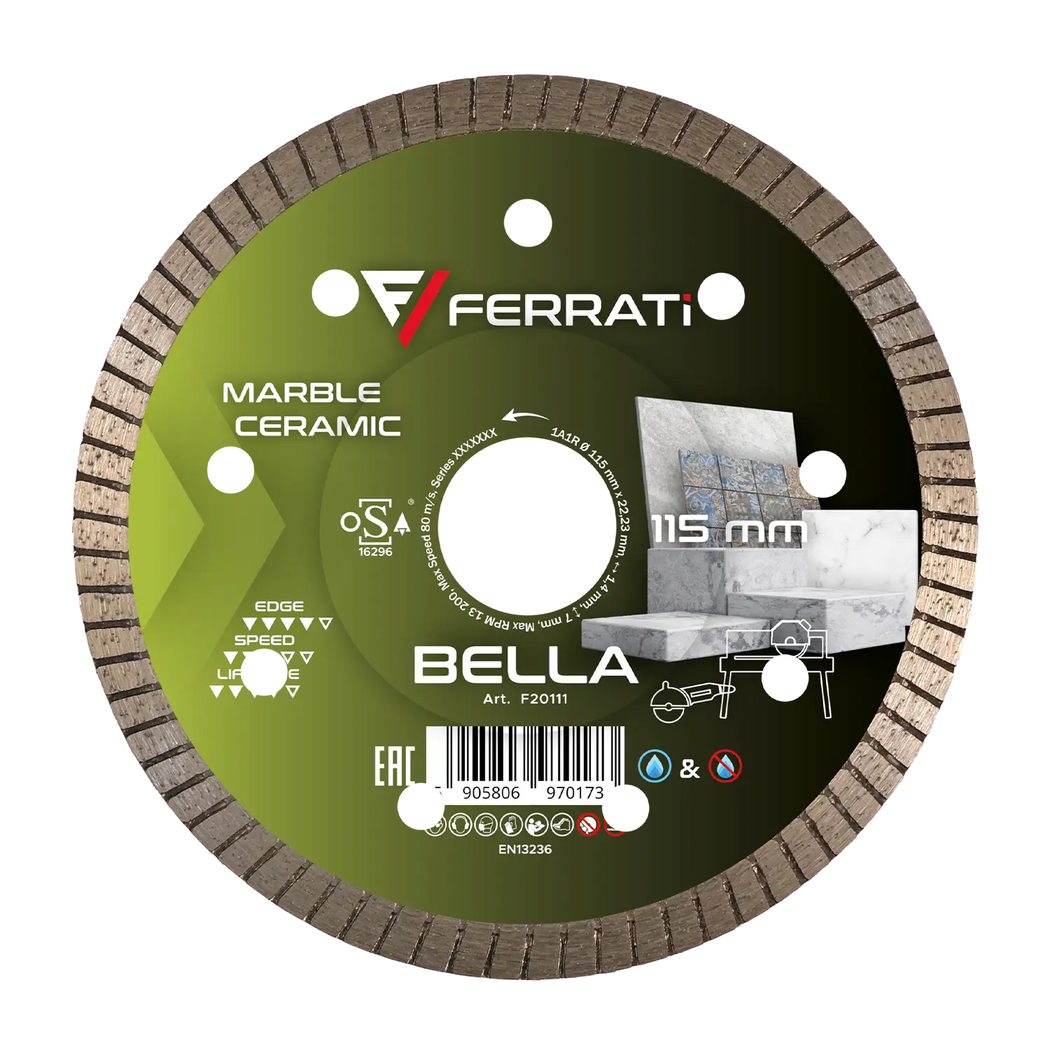 BELLA 115mm Diamanttrennscheibe