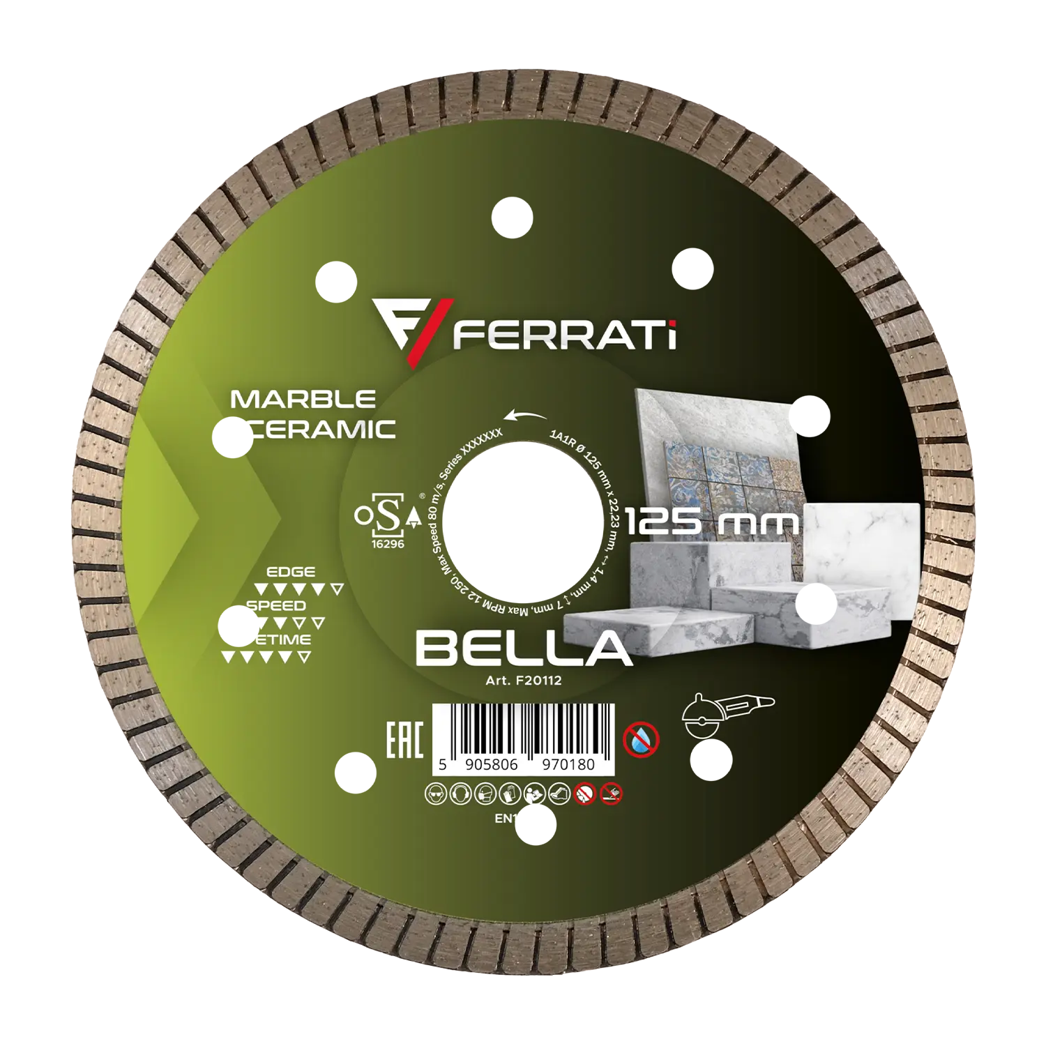 BELLA 125mm Diamanttrennscheibe