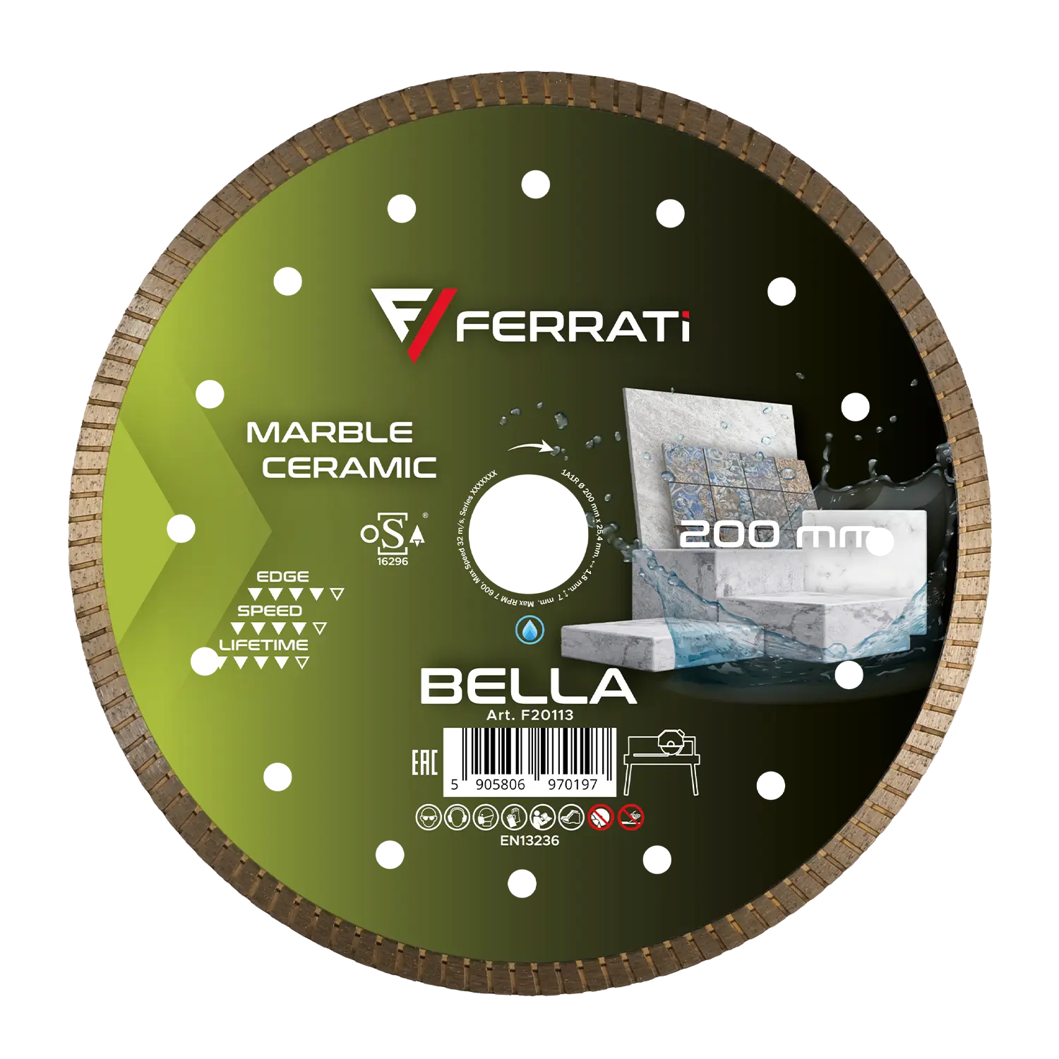 BELLA 200mm Diamanttrennscheibe