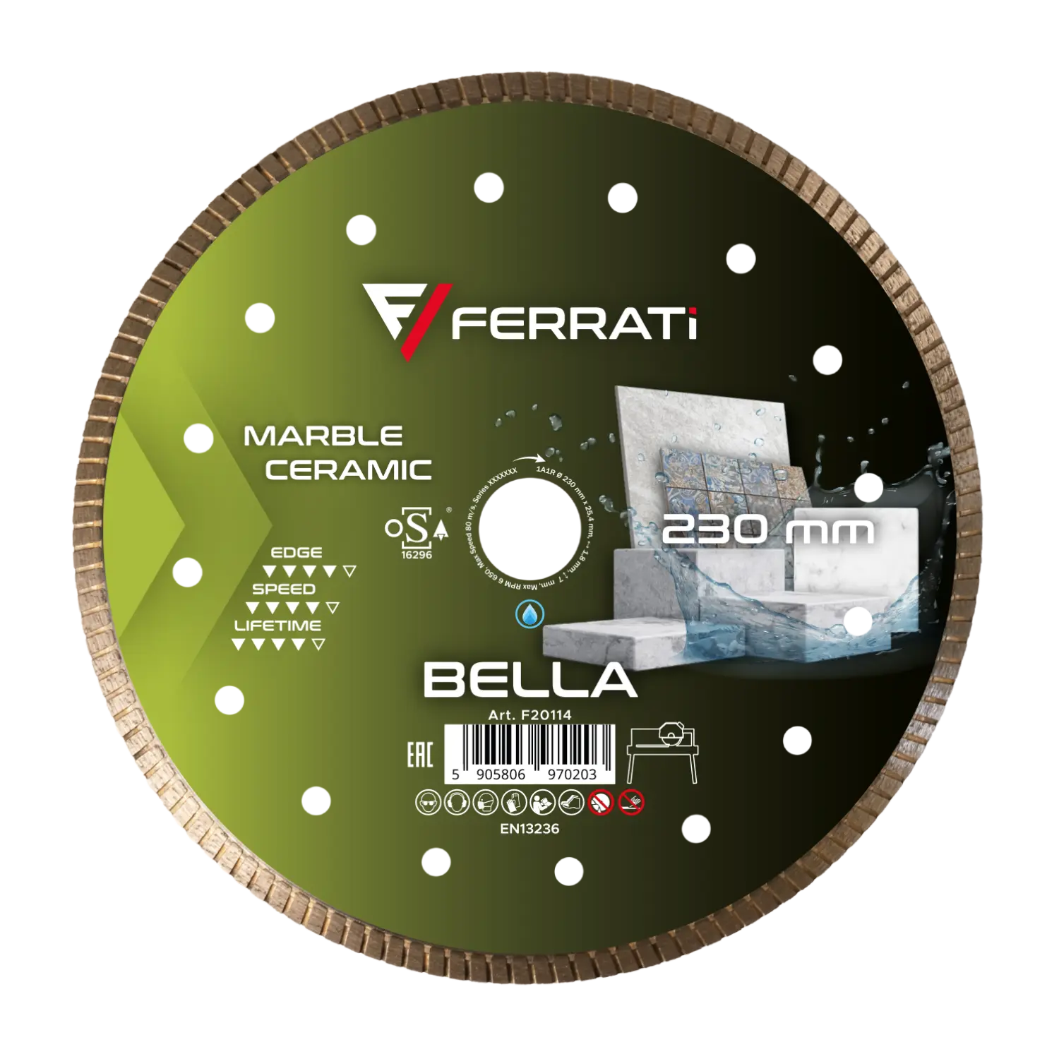 [F20114] BELLA 230mm Diamanttrennscheibe