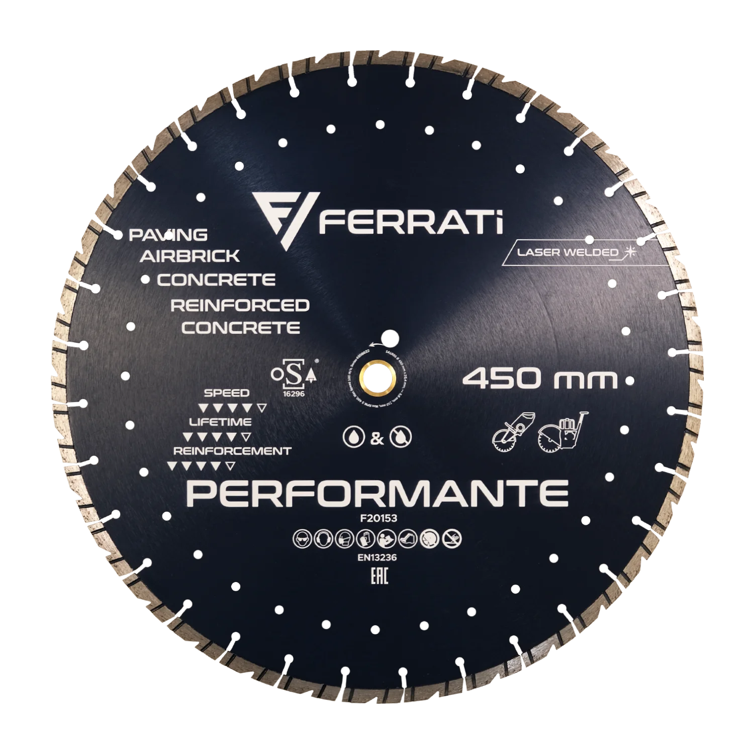 450 mm PERFORMANTE Diamanttrennscheibe
