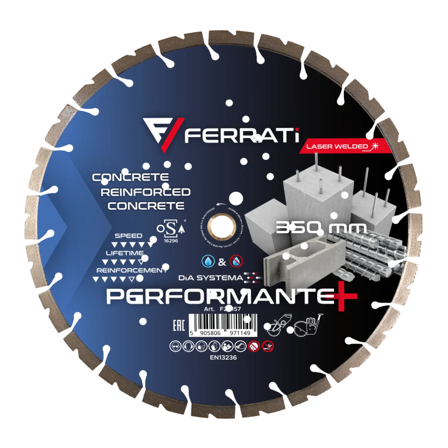 [F20157] Diamanttrennscheibe 350 mm DiA SYSTEMA PERFORMANTE PLUS