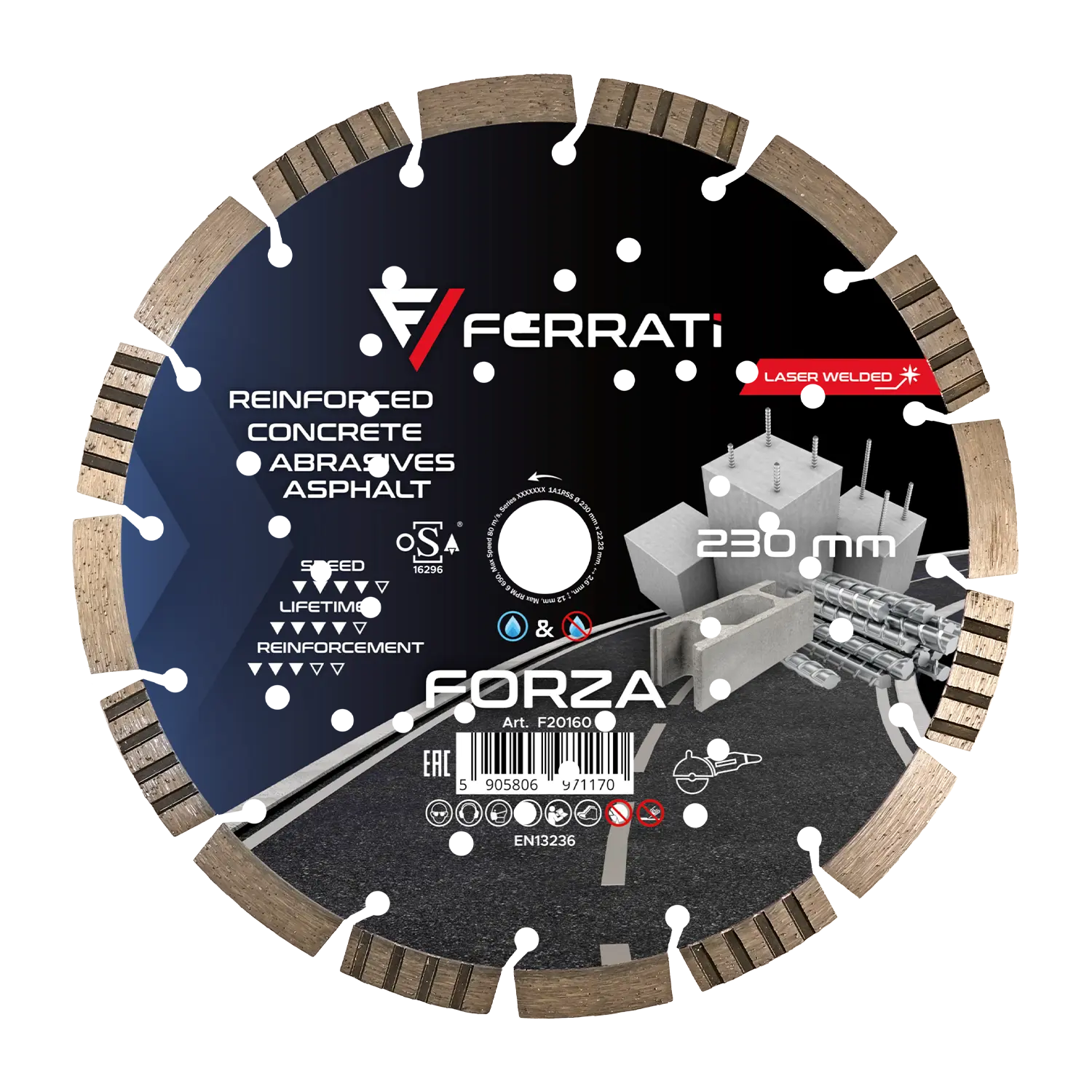 230-mm-Forza-Diamanttrennscheibe