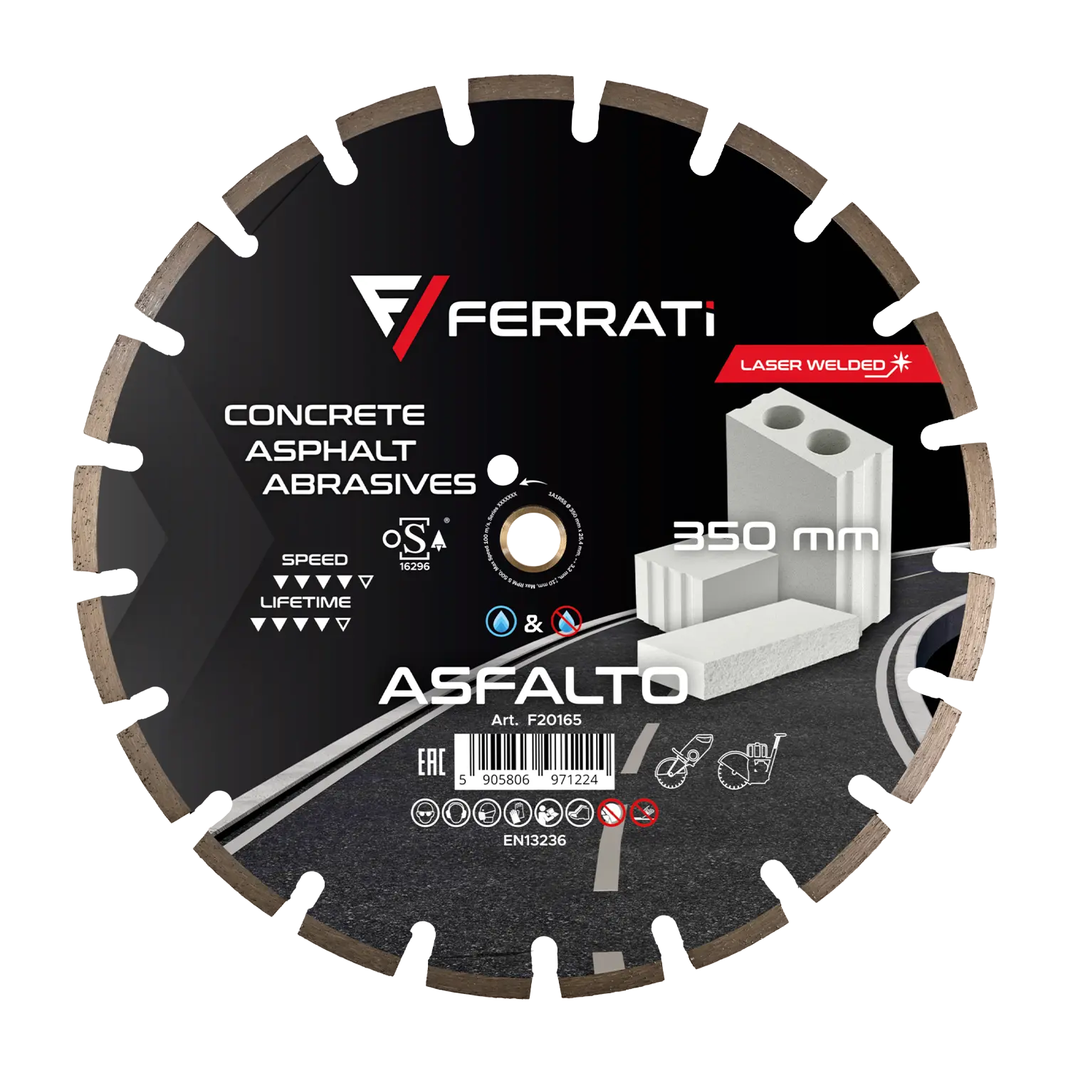 C1S 350mm ASFALTO Diamanttrennscheibe