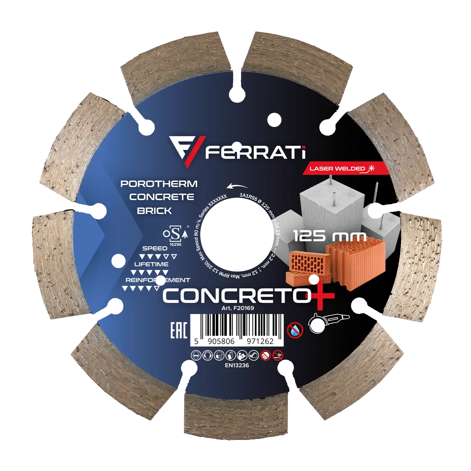 C3-W 125mm CONCRETO PLUS Diamanttrennscheibe