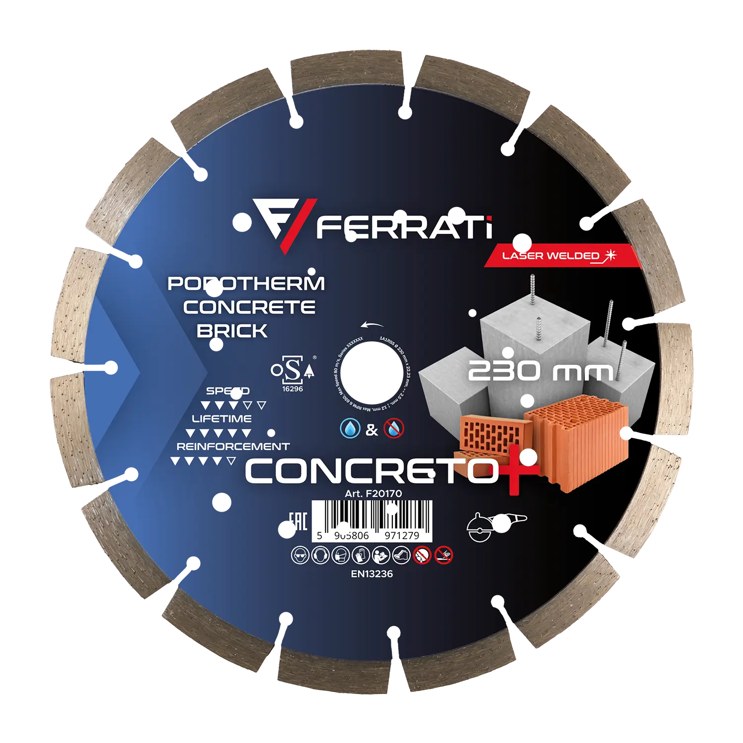 [F20170] C3-W 230mm CONCRETO PLUS Diamanttrennscheibe