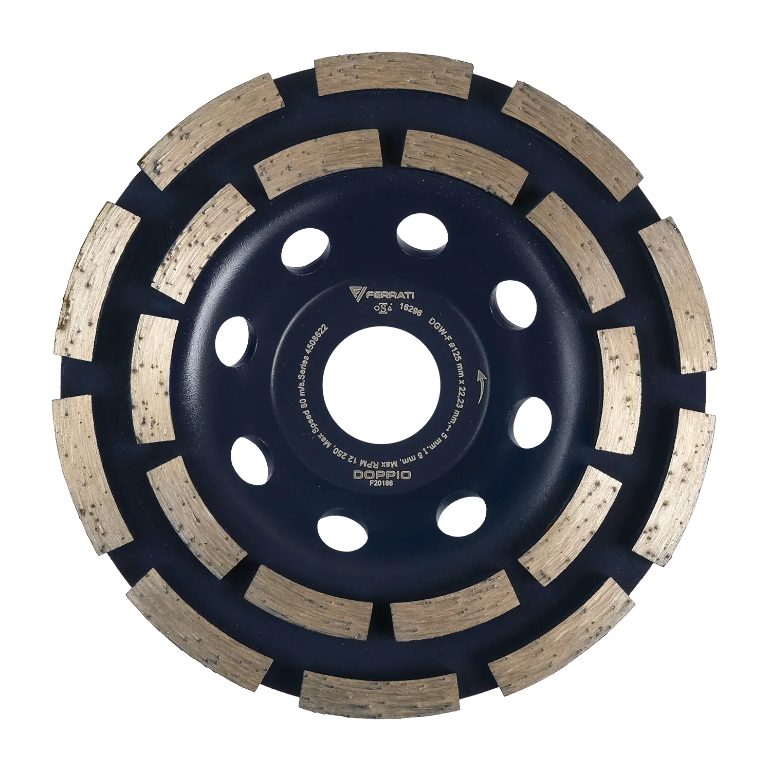 DGW-F 125mm DOPPIO Diamant-Topfschleifscheibe