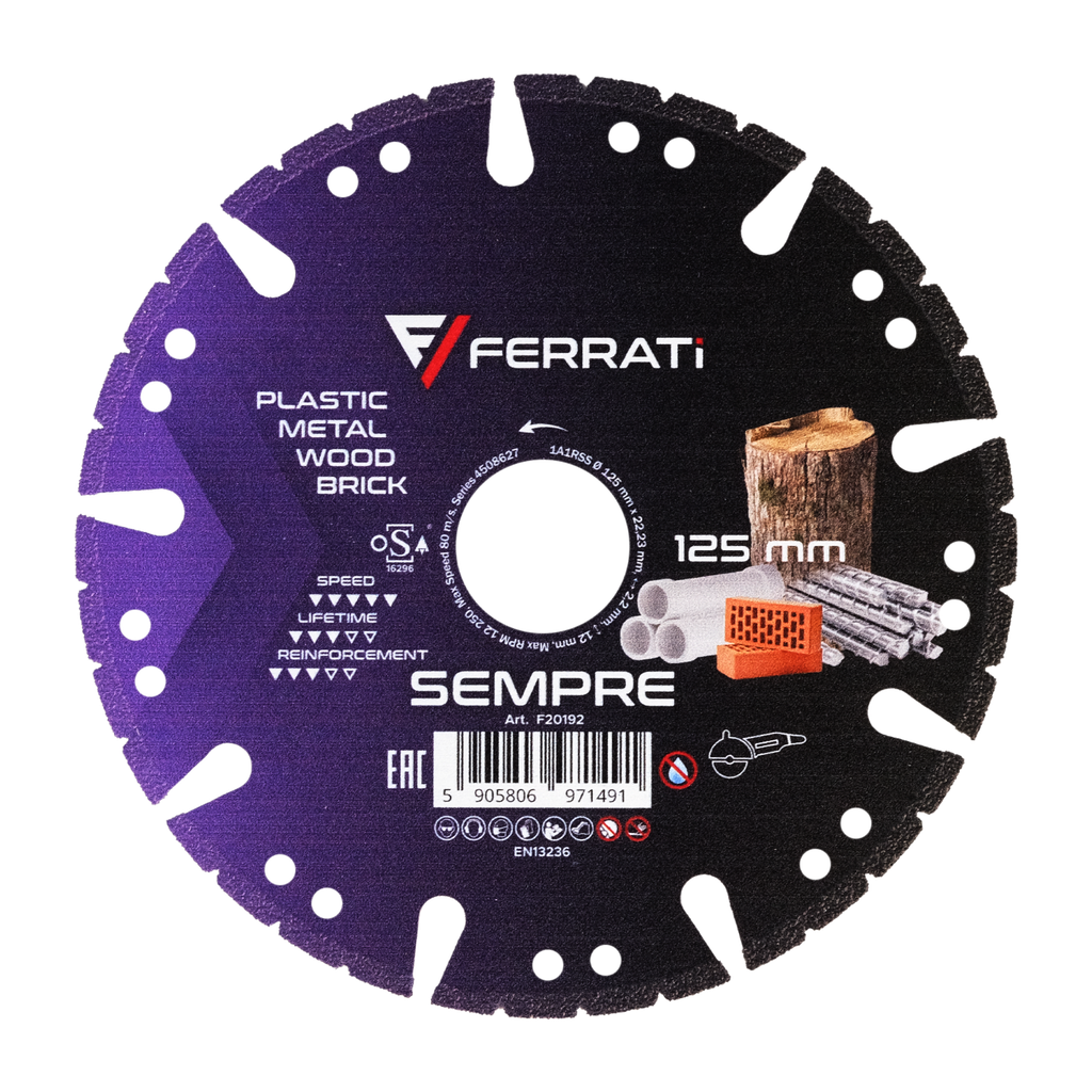 SEMPRE 125mm Diamanttrennscheibe