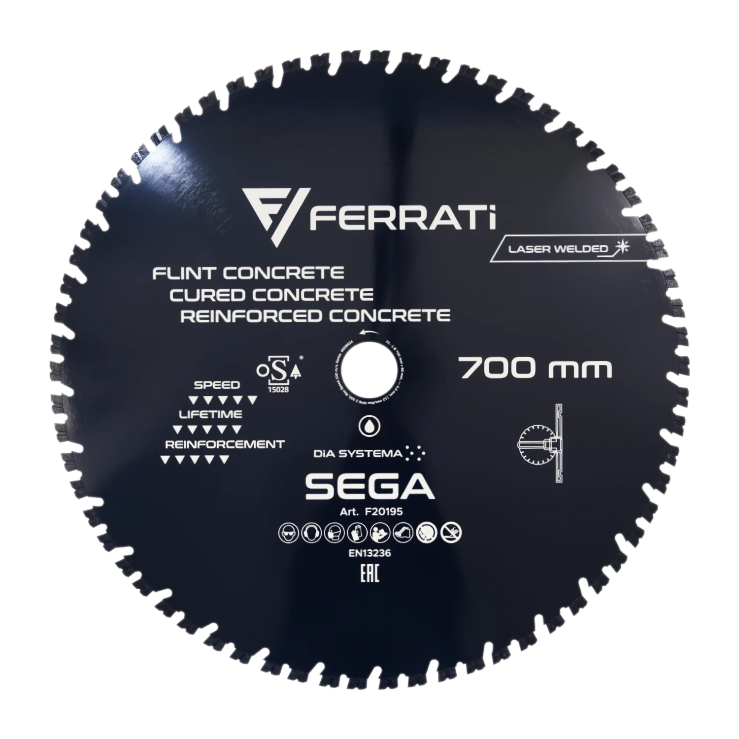 [F20195] SEGA 700mm Diamanttrennscheibe