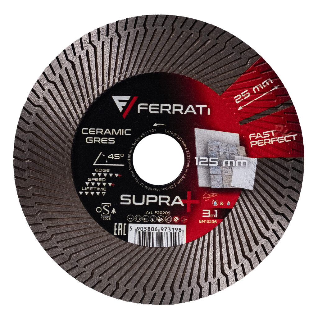 [F20209] 125-mm-SUPRA+-Diamanttrenn- und Schleifscheibe